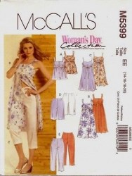 5399 MCCALLS STRAPPY TOP, TUNIC, SHORTS, PANTS PATTERN 4-12